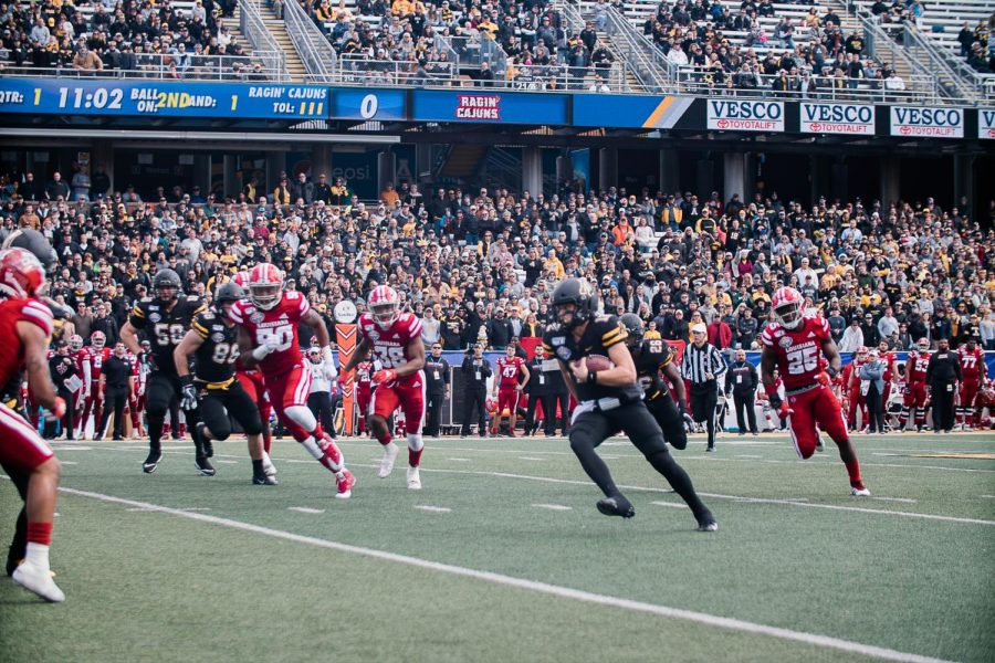App State came away victorious in the 2019 Sun Belt Championship game against the University of Louisiana 45-38. This is the Mountaineers fourth consecutive Sun Belt championship. Junior running back Darryton Evans has three total touchdowns and junior quarterback Zac Thomas threw for 149 yards and two touchdowns.