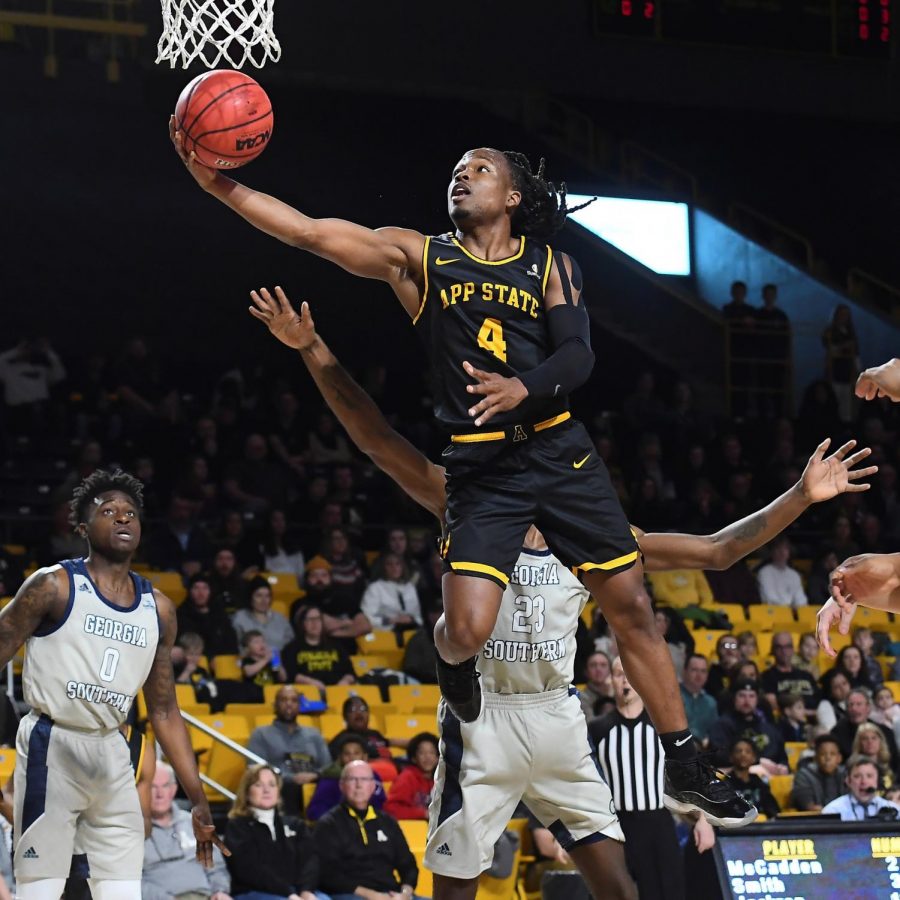 Senior guard OShowen Williams recorded the first double-double of his career in App States 83-80 overtime win over Arkansas State on Jan. 16. 