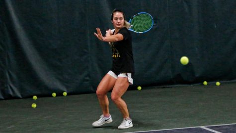 Junior Sasha Pisareva is the No. 1 seed for the women's tennis team this season. Pisareva has picked up wins over NC State and Virginia Tech this season.