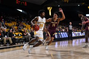 Sophomore guard Adrian Delph set a new career-high with 21-points in a comeback 62-57 win at Georgia Southern on Feb. 15.