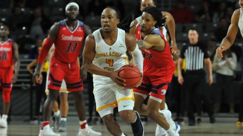 Senior guard O'Showen Williams tied a program record with 10 made three-pointers in App State's 78-70 loss against South Alabama on Feb. 20.