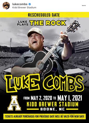 Luke Combs concert rescheduled for May 2021