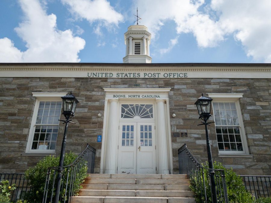 The United States Post office building located off King Street in Boone.