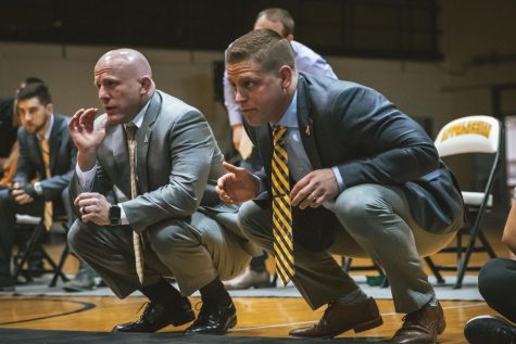 Former App State wrestling co-head assistant coach Ryan LeBlanc (right) has been named the head coach at The Citadel.