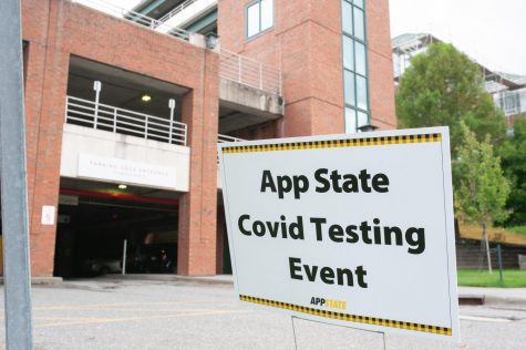 Testing was held for students in River Street parking deck on August 29, 2020 from 11am-5pm.