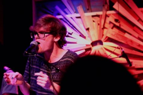 Vocalist Lawson Galloway leads the band, Galloway, during in performance.