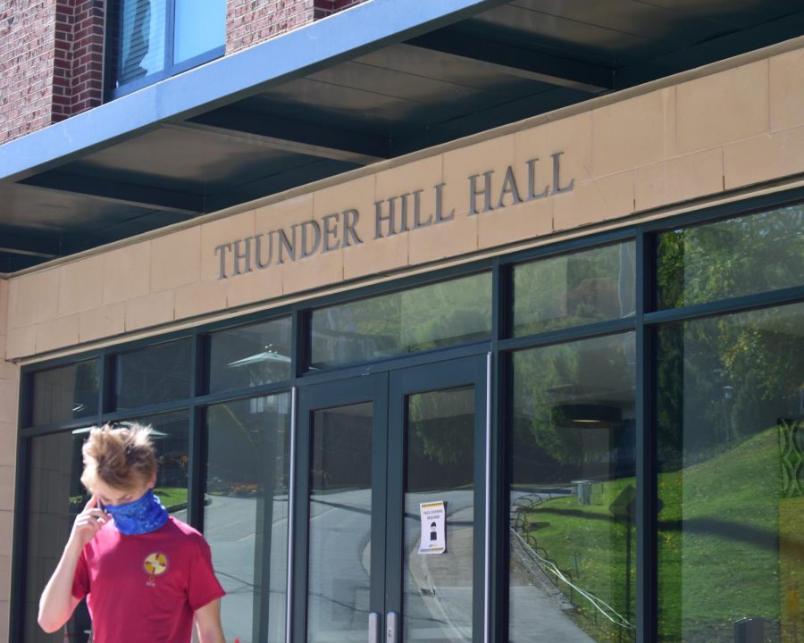 Students+in+Thunder+Hill+residence+hall+were+relocated+after+encountering+a+leak+in+two+suites+Oct.+2.