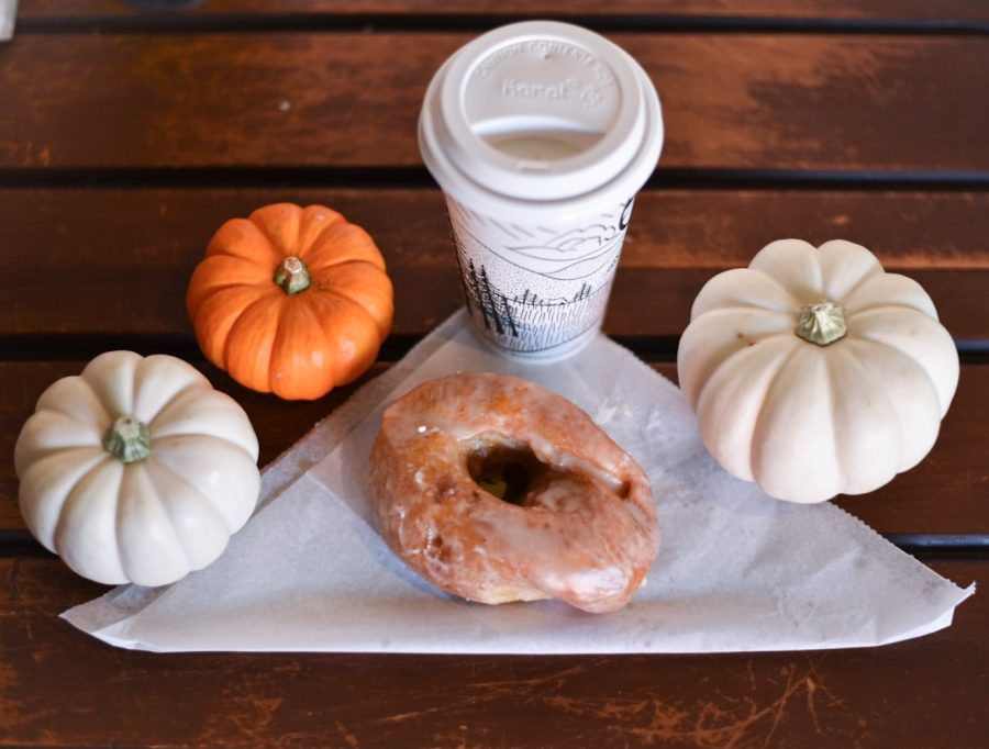 Coffee+and+a+donut+at+the+Local+Lion.+The+High+Country+offers+a+wide+array+of+seasonal+drinks+to+enjoy+this+fall.