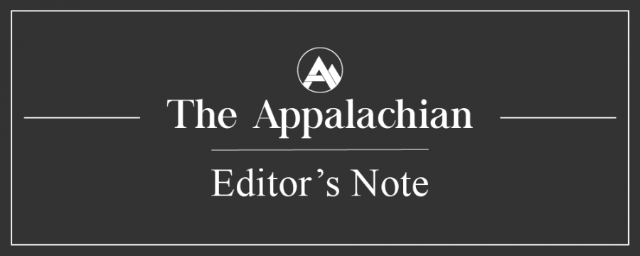 Editors note: How The Appalachian will report election results