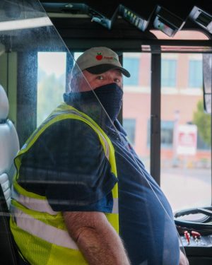 Drivers are now required to wear face coverings, made available to them by AppalCart, and are offered gloves, clear barriers, and other protective measures in order to promote public health.
