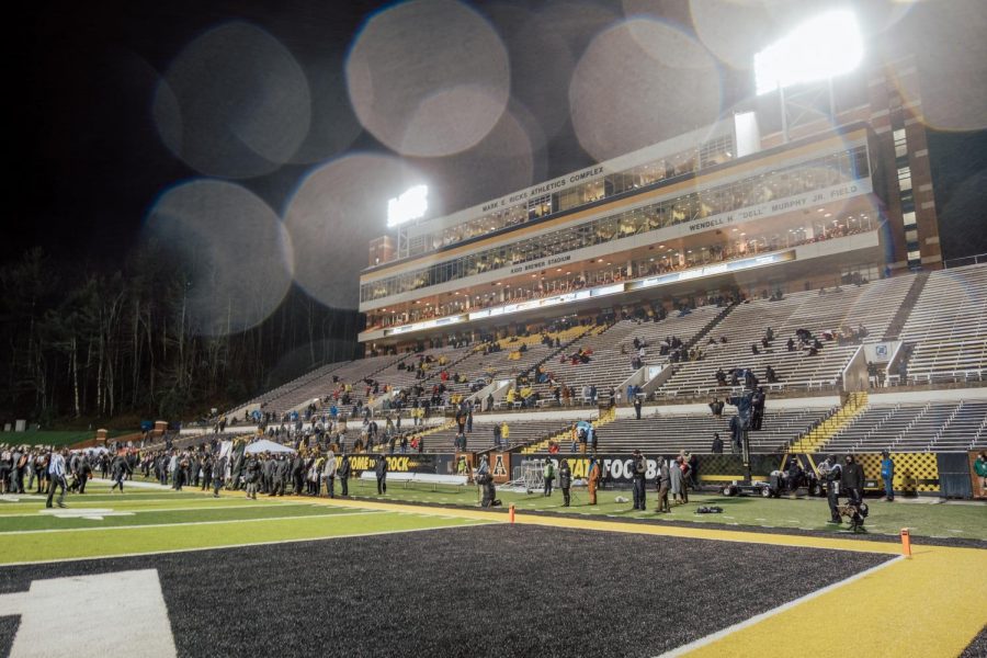 App State fell to 7-3 overall and 5-2 in Sun Belt play on Friday night at Kidd Brewer, falling to Louisiana 24-21 on senior night. Three turnovers and two missed field goals were key factors in the loss. 