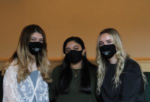 Grayson Oxendine-Parr (Left), Jasmine Hunjan (Middle), Anna Ezzell (Right). The three women are a part of The Femgineers, a group that provides a judgment-free space for femme individuals involved in music production and recording at App State. 