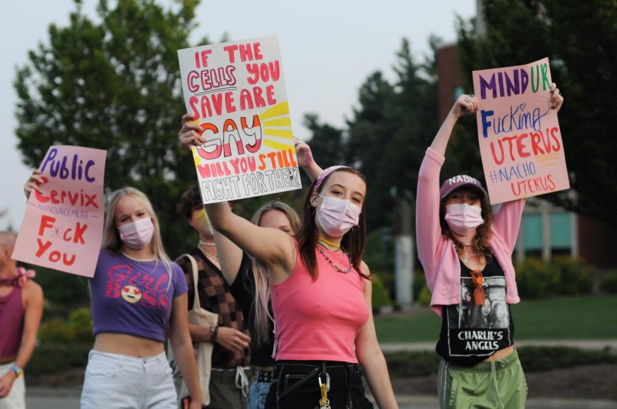 Student-led Planned Parenthood General Action protested recent anti-abortion legislation passed in Texas Sept. 13.