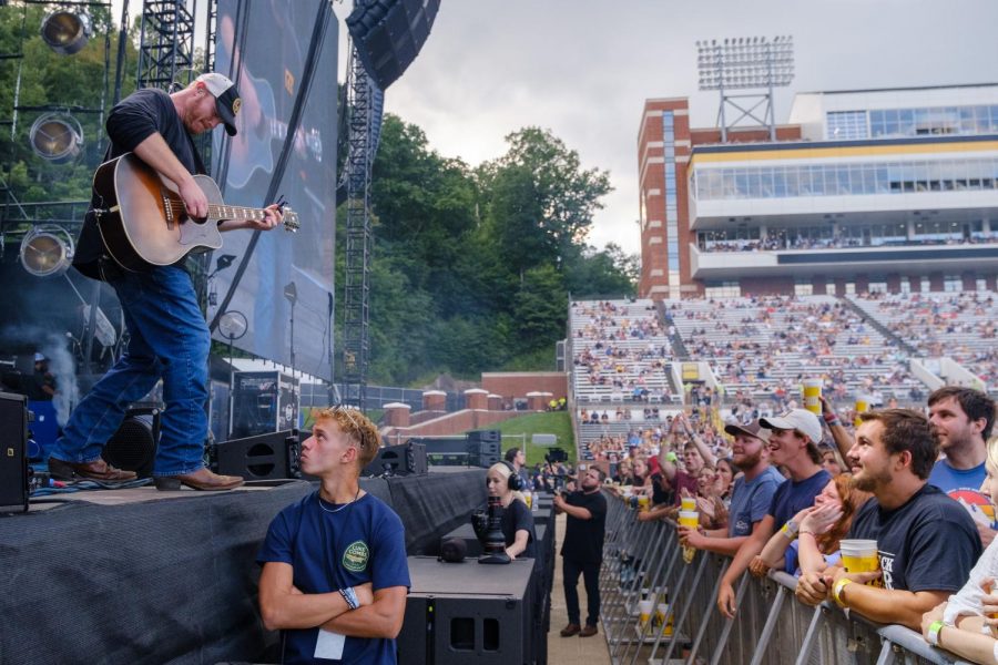 The Stage is Being Set for Saturday's Luke Combs Concert at Kidd Brewer  Stadium - High Country Press