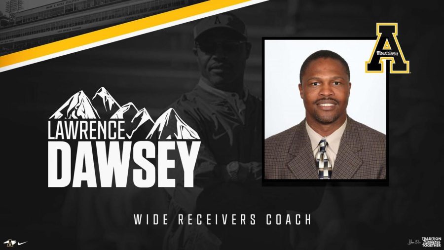 Lawrence+Dawsey+joins+the+Mountaineers+coaching+staff+as+the+wide+receivers+coach+following+the+departure+of+Pat+Washington.+
