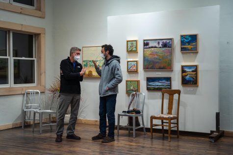 During the first Friday Art Crawl Feb. 4, 2022, one might be able to enjoy art while listening to local musicians. Patrons at Common Good Co, located on King Street, offers a free art gallery for visitors to browse. 