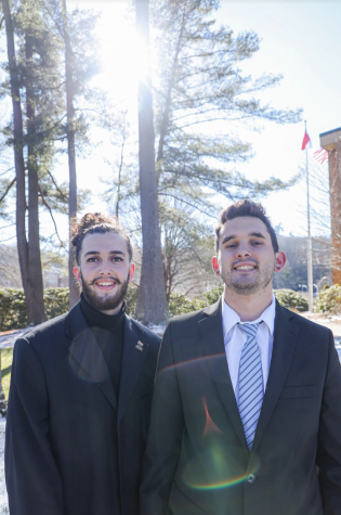 Ben Negin (left) and Connor Ranes (right) announced their candidacy for student body vice president and president, respectively. The pair are both members of the App State Student Government Association.