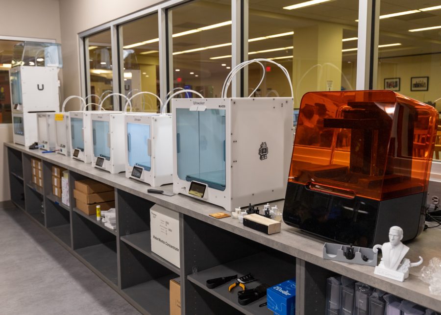 The new 3D printers of the Makerspace. The idea for the new space started as soon as 2014.