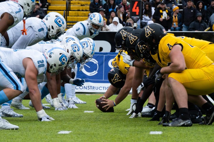 The Citadel Bulldogs face off against the Mountaineers, Oct. 1, 2022.
