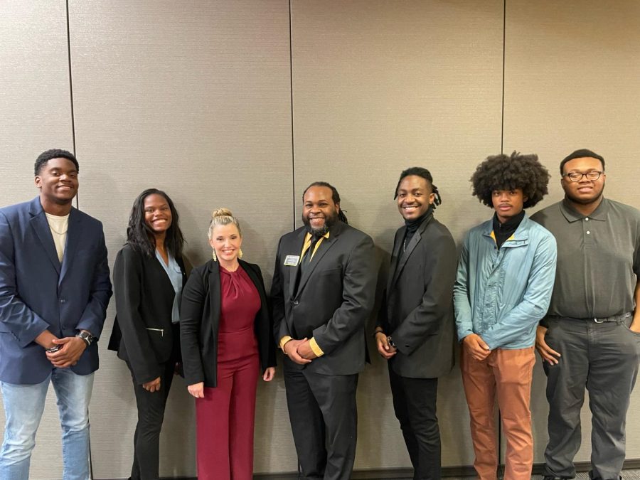 Courtesy of Will Sheppard. From left to right, Devon Singleton, Jaila Hatcher, Brandy Bryson, William Sheppard, David Itson, Kadrian Smith, Adrian Everett.