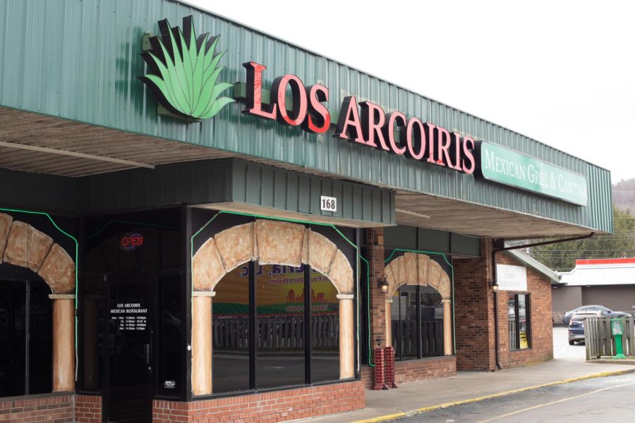 Los Arcoiris storefront, located on Boone Heights drive. Los Arcoiris is located at 168 Boone Heights Drive.