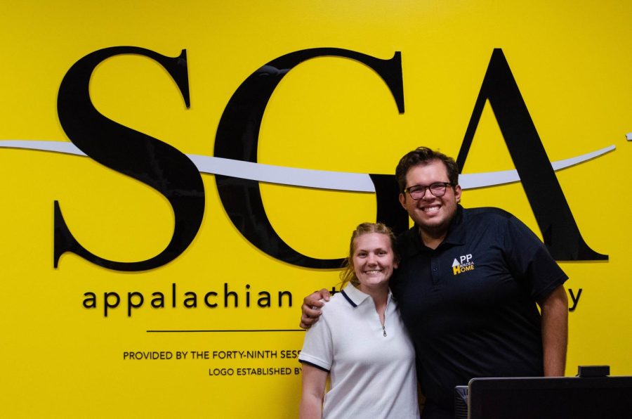 The winning candidates of the SGA presidential election: Juan Pablo “JP” Neri (rght) and Margaret-Ann Littauer (left).
