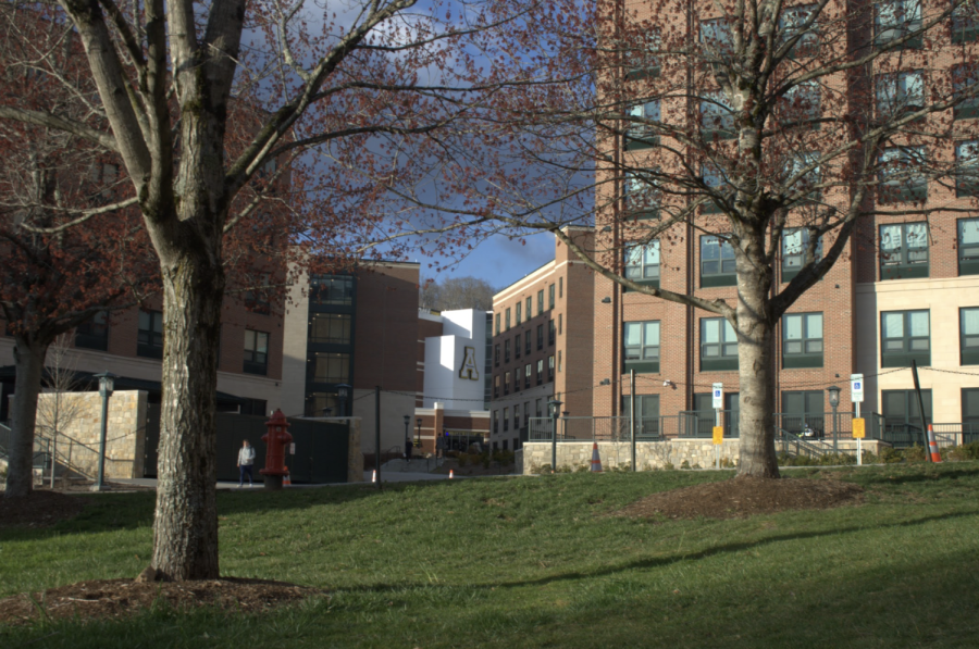 The+west+side+residence+halls+hold+new+renovations+and+easy+access+to+Kidd+Brewer+Stadium.+