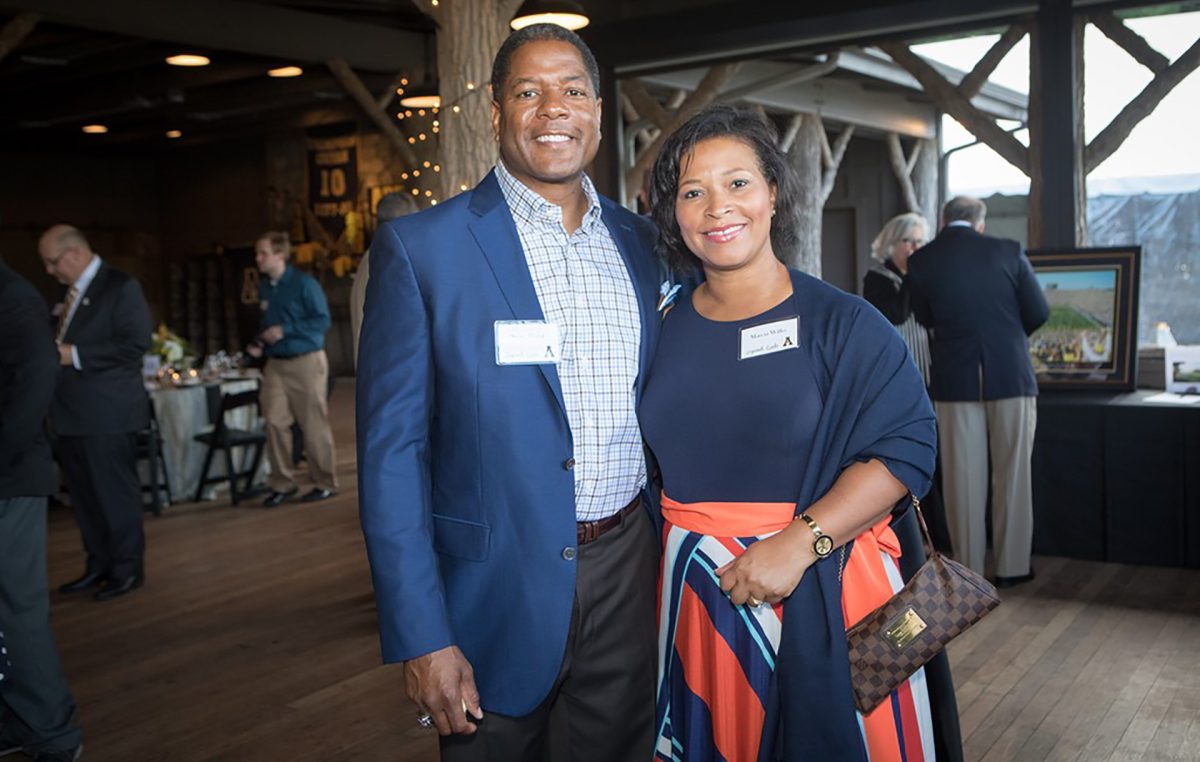 Former App State defensive back Steve Wilks and his wife Marcia.