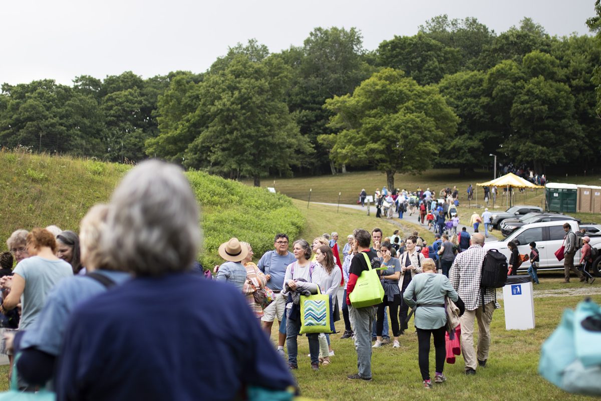 Firefly watchers migrate to the viewing destination on Grandfather Mountain on June 21. The blue ghost fireflies and synchronous fireflies attracted many viewers to experience the rare visual event.