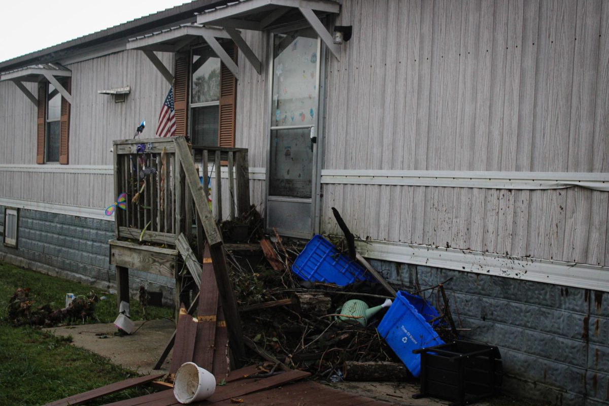 The aftermath of a home on Zeb Street after Hurricane Helene on Sept. 28. 