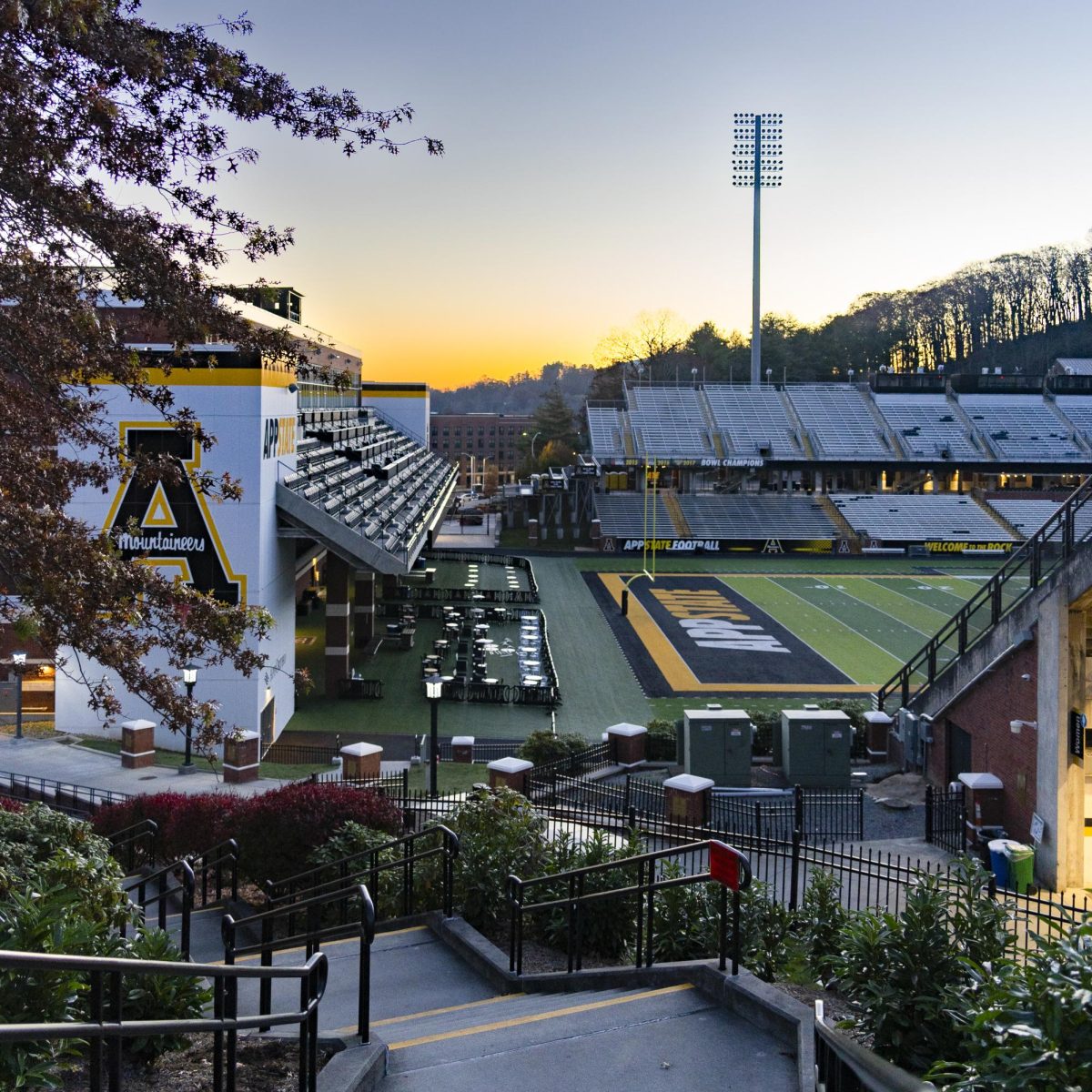 Sunrise at Kidd Brewer Stadium on Nov. 4, 2023, before a game against Marshall.