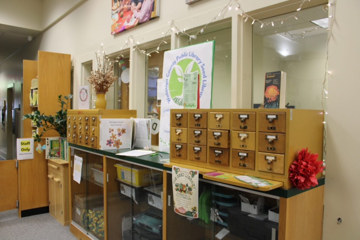 The Seed Library at the Watauga County Public Library on Sept. 5. The Seed Library was a joint effort of the library and the Blue Ridge Women in Agriculture. 