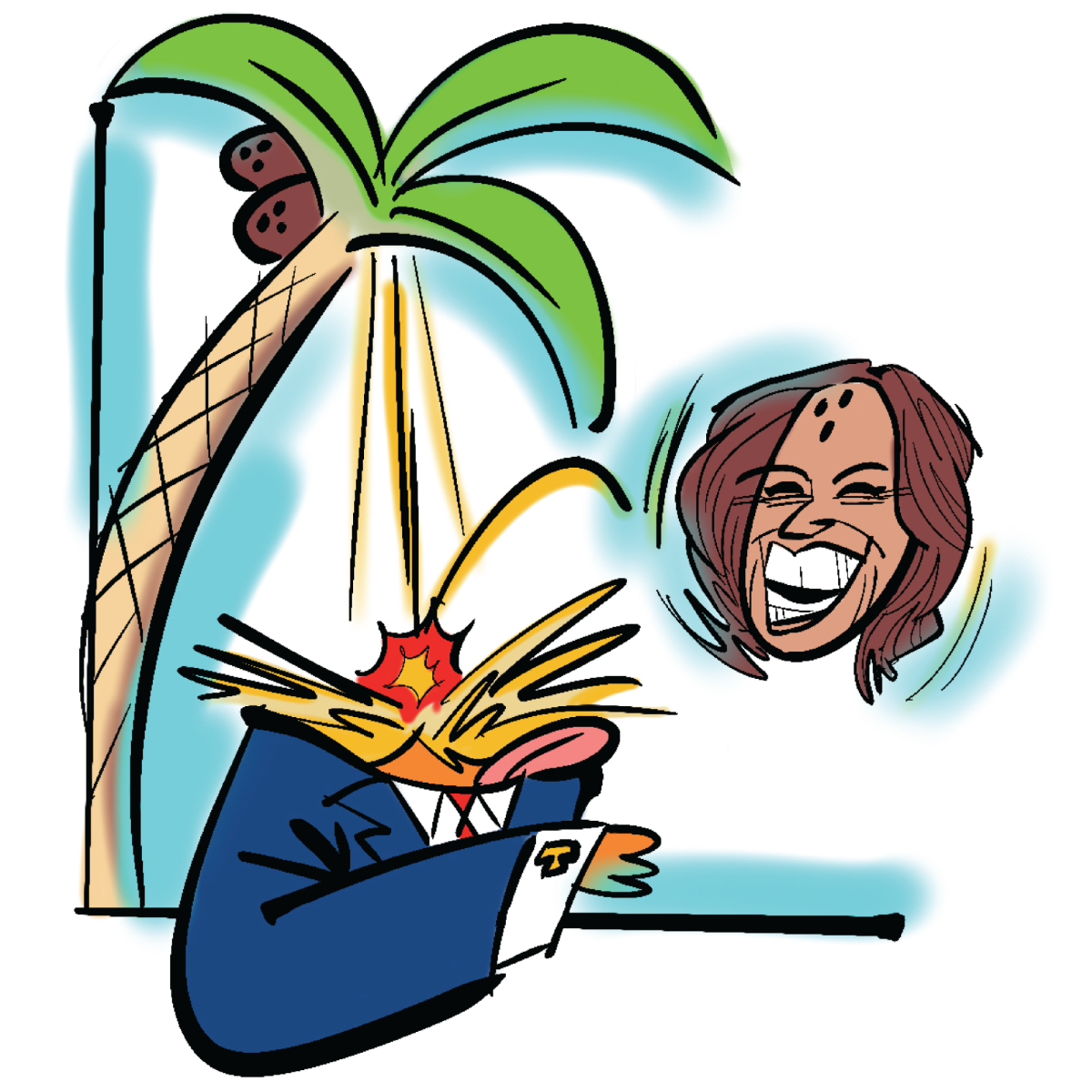 OPINION: Harris fell out of a coconut tree, Trump fell off the map