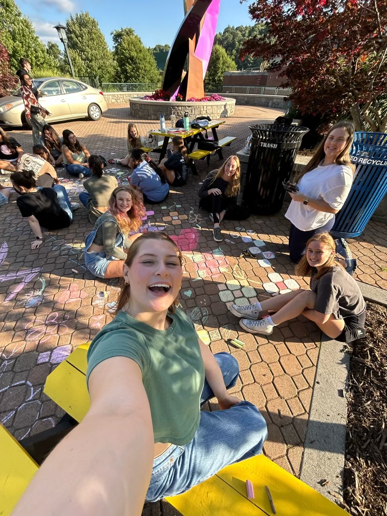 The CHAARG team at Chalk n’ Talk on Sanford Mall on Aug. 24. During the first three weeks of the semester, CHAARG holds recruitment events. Courtesy of CHAARG