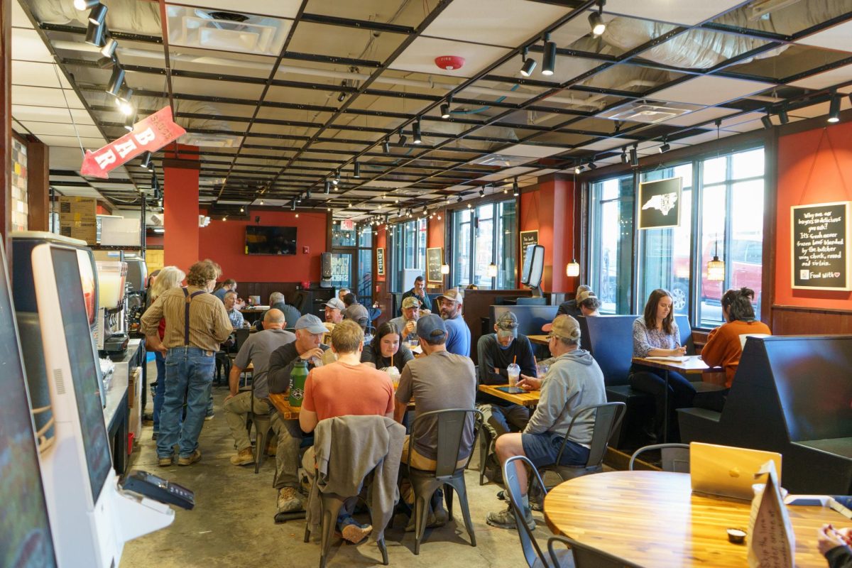 Friends, family and contractors celebrate an open kitchen at Come Back Shack on Nov. 11.