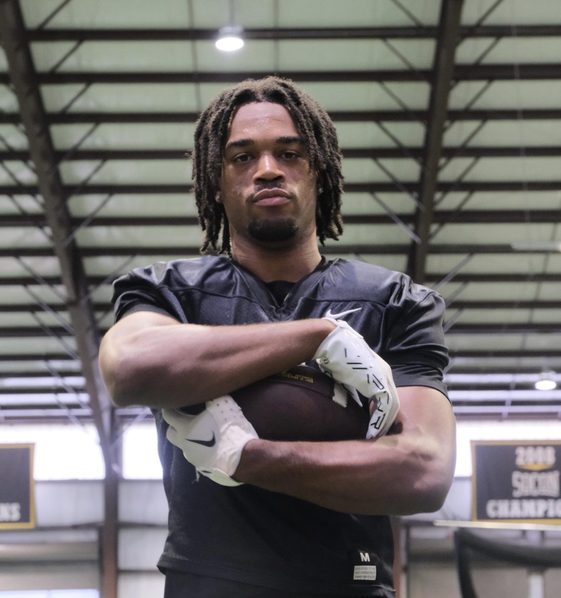 Cornerback Ethan Johnson after practice at the Soffield Indoor Facility on Sept. 16. Johnson started all 14 games of the 2023 season.