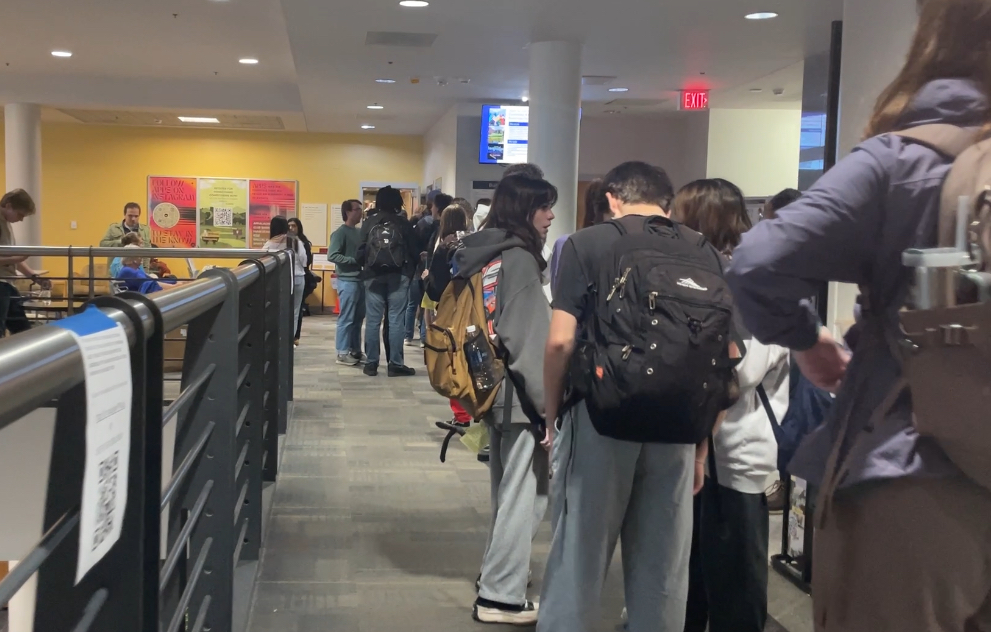 The line to vote at the Plemmons Student Union voting location at 4 p.m. Nov. 5.