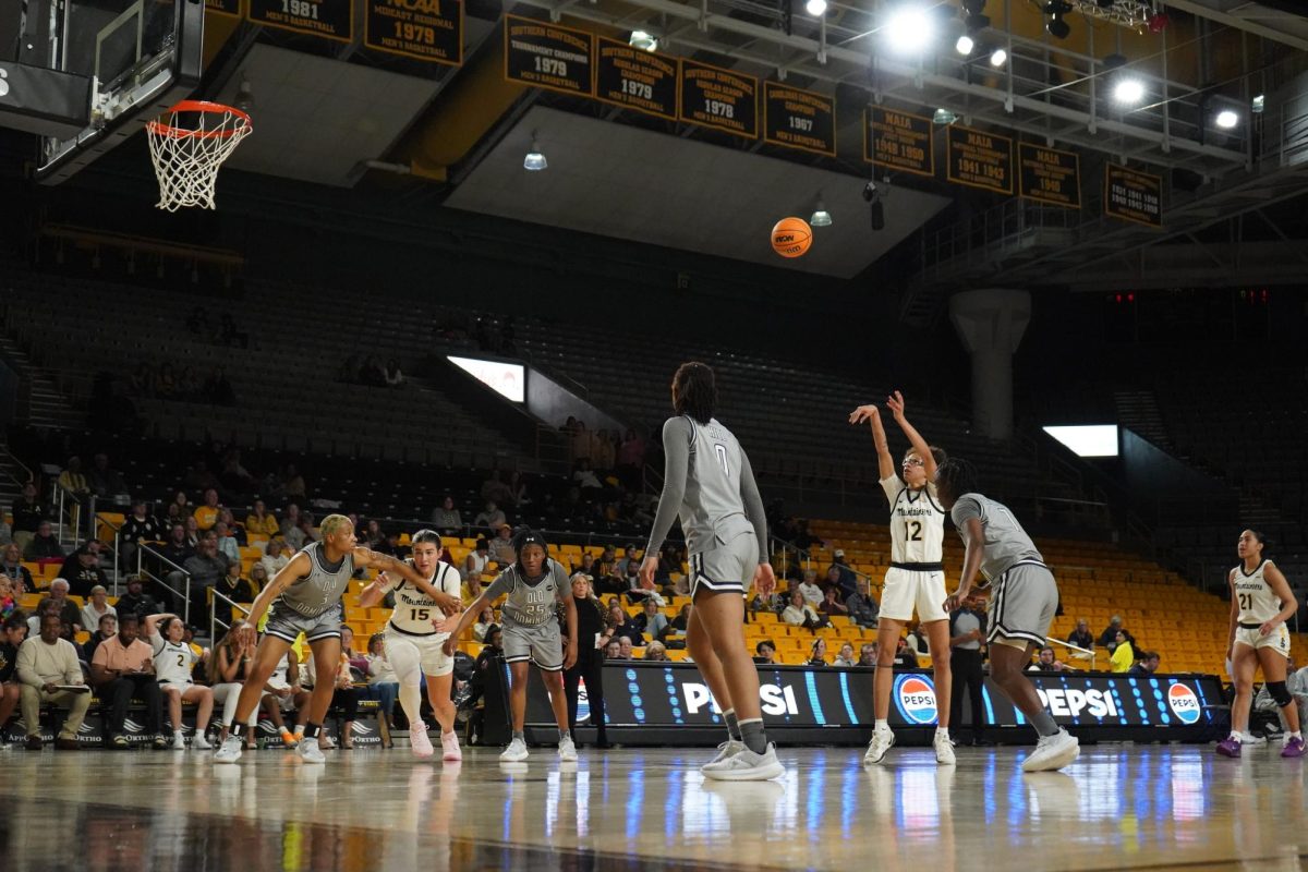 Junior guard Zada Porter takes a free throw during the App State vs. Old Dominion game on Jan. 23. Porter racked up a total of 15 points during the game with an additional 4 rebounds and 5 assists.