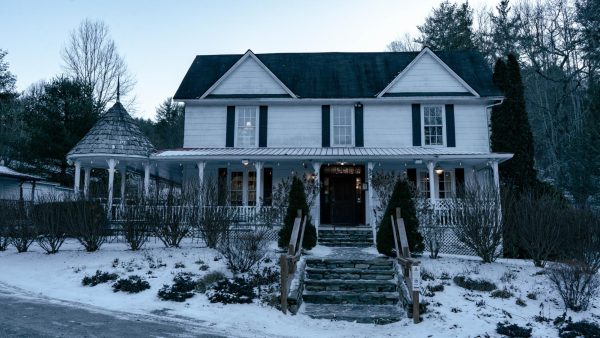 Over Yonder restaurant blanketed in snow on Jan. 9