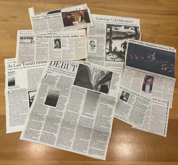 Article clippings from the Appalachian authors archive.