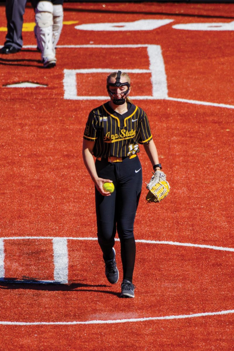 Senior right-handed pitcher Sejal Neas pitches against Georgia Southern on March 23.