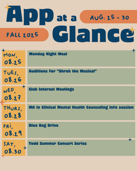 App at a glance: Aug. 25-30