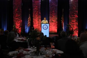 Jim Jordan beginning his speech at the Lincoln-Reagan Dinner on Sept. 20.
