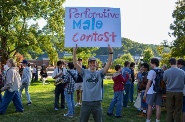 Performative Male Contest on Sanford Mall showcases feminist literature, matcha