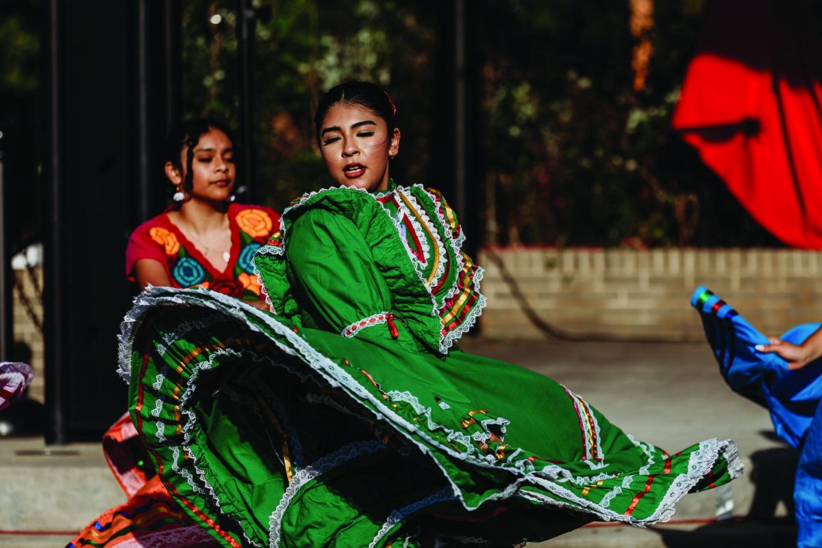 Dancer from Challenger School performs to "El son de la negra" in Hickory on Sept. 29, 2024