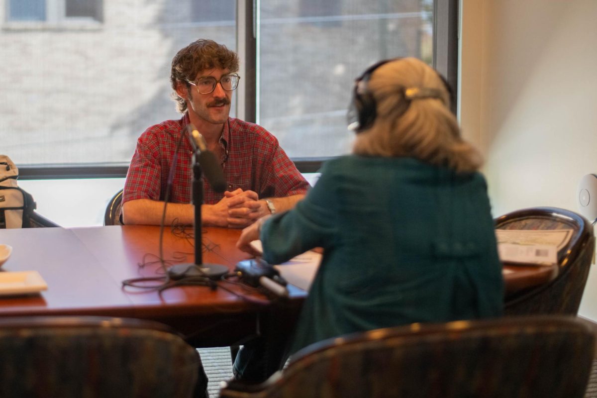 Community members speak about their experiences with Hurricane Helene at the Blowing Rock Art and History Museum on Sept. 20. 