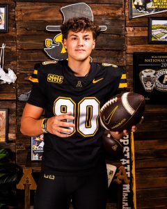 Freshman kicker Dominic De Freitas on media day on July 16. 