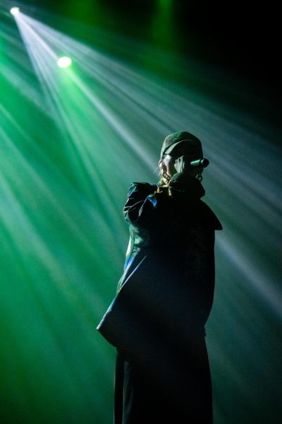 Lead singer of PVRIS, Lynn Gunn, sings to the crowd at Schaefer Center for the Performing Arts on Sept. 25. 
