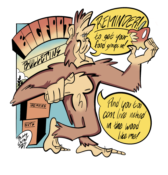 Bigfoot’s Food Groups