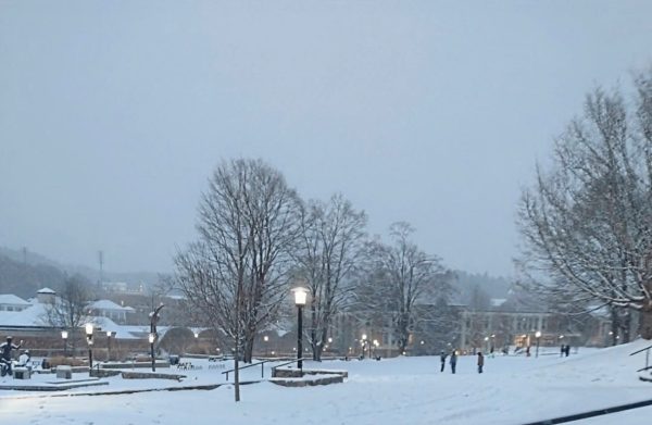 Sanford Mall in the snow on Jan. 10, 2025.